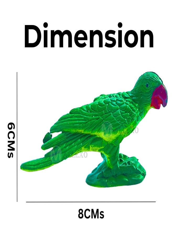 Mallexo Realistic PVC Bird Figures Toys | 3D Model Sparrow Animal Farm Figure Play Set | Miniature Bird Toys for Kids Cake Topper Party Favours | Birthday Return Gift Animals Set - Multicolor - Image 5